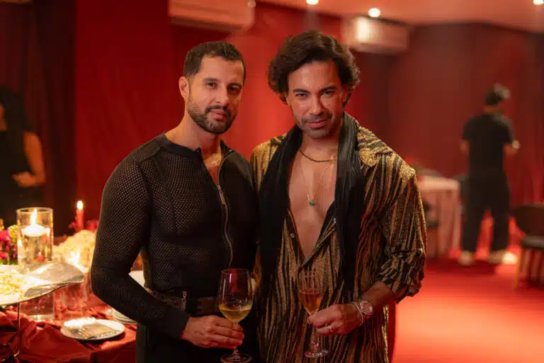 Os amigos Fernando Altafim e Kaiky Plaster