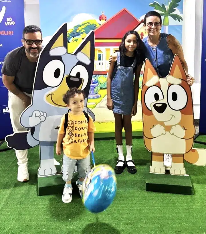 Carlos Bittencourt, Bluey, Matias, Antônia e  Gisa Madeira Bittencourt