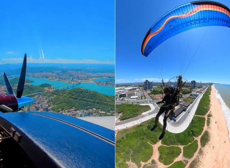 Passeios aéreos com vistas de tirar o fôlego no ES
