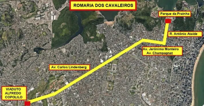 Trânsito será interditado em Vila Velha para corrida e romaria