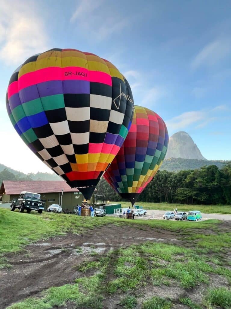 Voo de balão em Pedra Azul