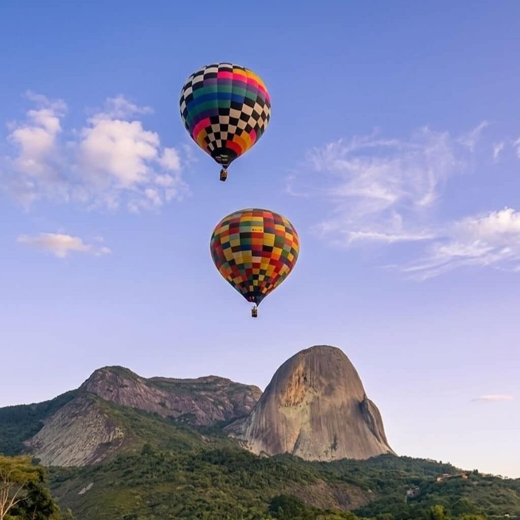 Voo de balão em Pedra Azul