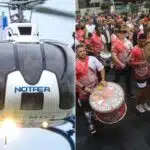 Helicópteros, samba e chuva: veja como foi o desfile em Vila Velha