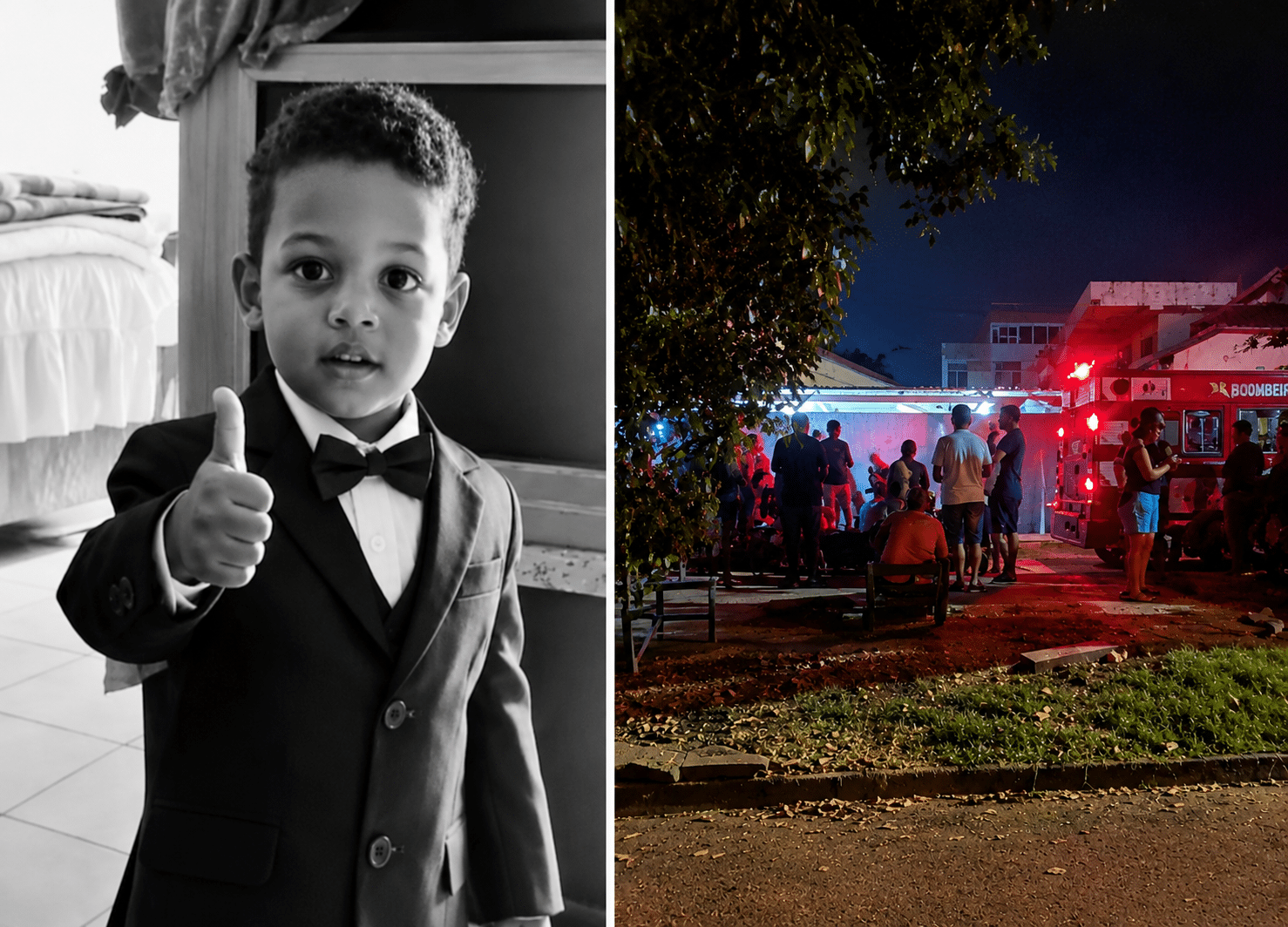 Henrique Martins de Oliveira, de 3 anos, morreu após incêndio em casa em Colatina