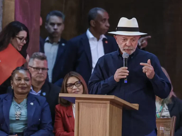Lula discursa em evento cultura em Aracruz (ES). Foto: Tomaz Silva/Agência Brasil