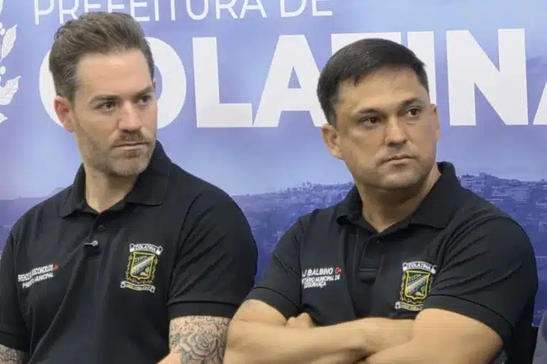 Renzo Vasconcelos ao lado do Major Balbino. Foto: reprodução redes sociais