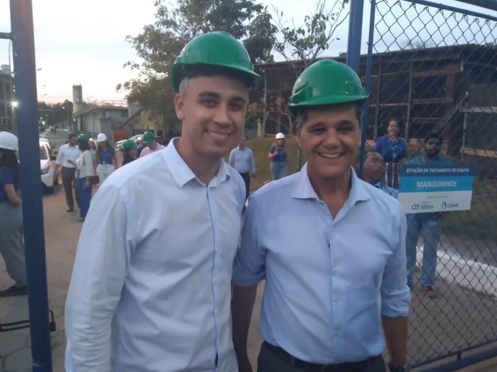 O prefeito Weverson Meireles e o governador Ricardo Ferraço. Foto: Vitor Vogas
