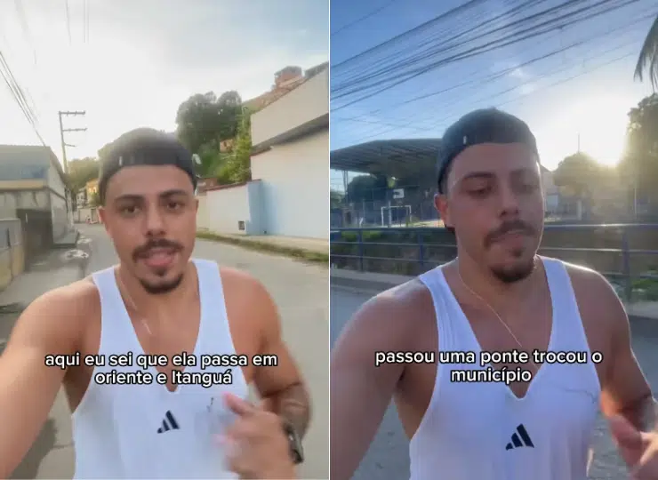 Em um vídeo recente, André passou por bairros como Itacibá, Marcílio de Noronha e Canaã. Foto: Reprodução Instagram @andredocn