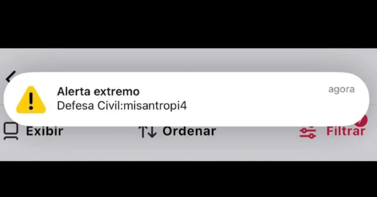 Alerta falso da Defesa Civil