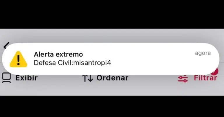 Alerta falso da Defesa Civil