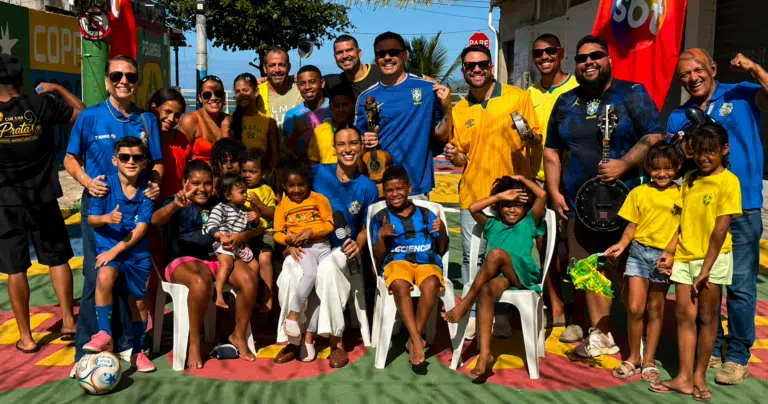 Clima de Copa: TV SIM leva jornal ao vivo para bairros de Vila Velha