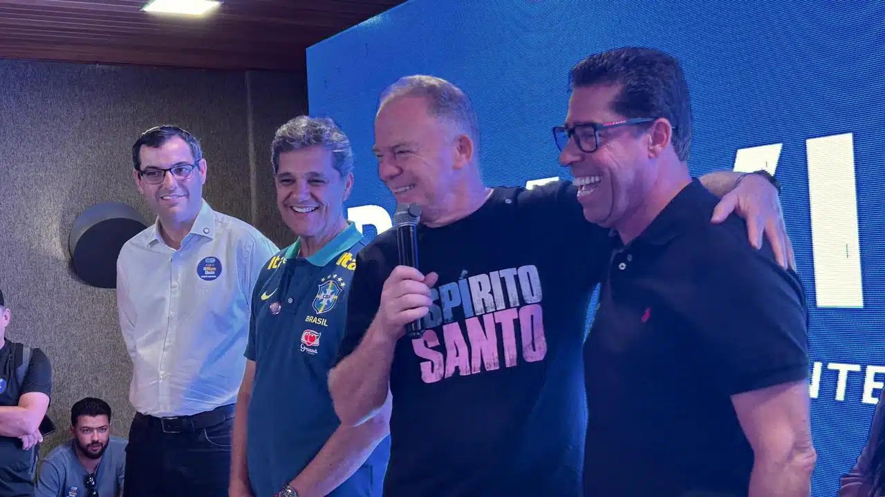 Da esquerda para a direita, Bruno Resende, Ricardo Ferraço, Renato Casagrande e Marcelo Santos. Foto: Divulgação