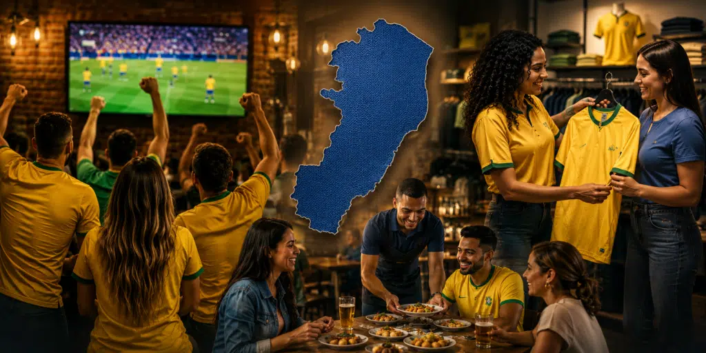 Vale torcer! A cada jogo do Brasil na Copa, R$ 150 milhões giram na economia capixaba