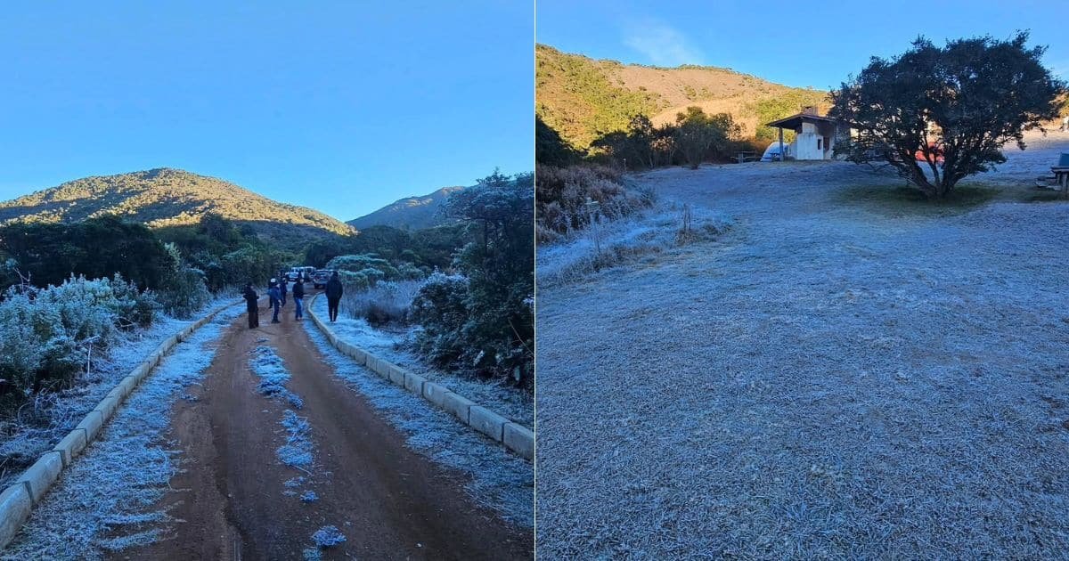Geada no Parque Nacional do Caparaó