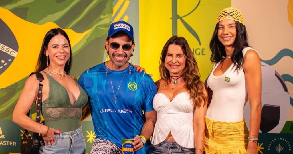 Kaiky Plaster recebeu convidados em um lounge exclusivo dentro da arena do Barlavento