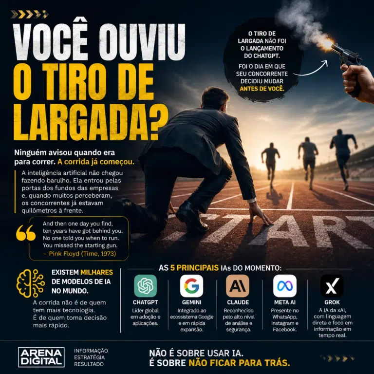 Você ouviu o tiro de largada?