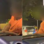 Homem se pendura em carro em movimento e assusta motorista na Praia da Costa