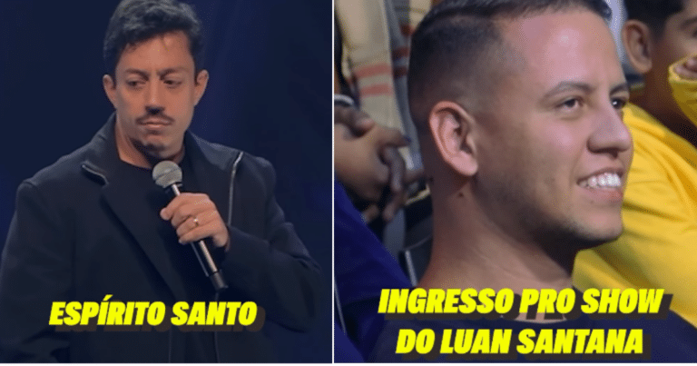 Renato Albani indica Feira de Aribiri a casal em show de humor