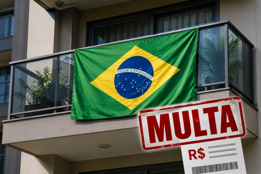 Condomínio pode multar morador por bandeira do Brasil na eleição?