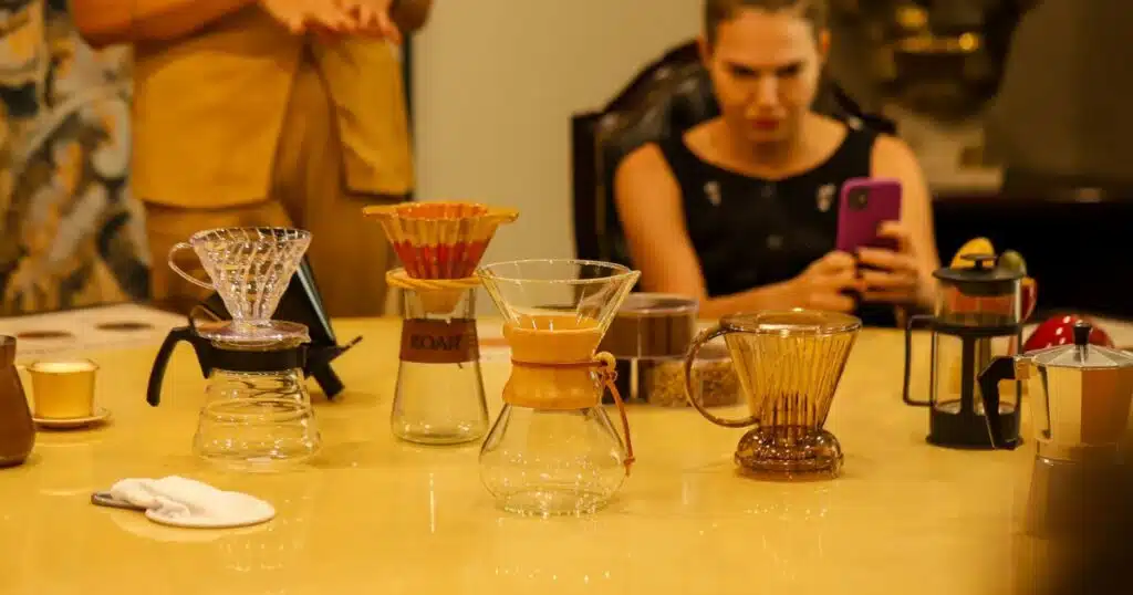 Experiência imersiva sobre café no Palácio do Café, em Vitória