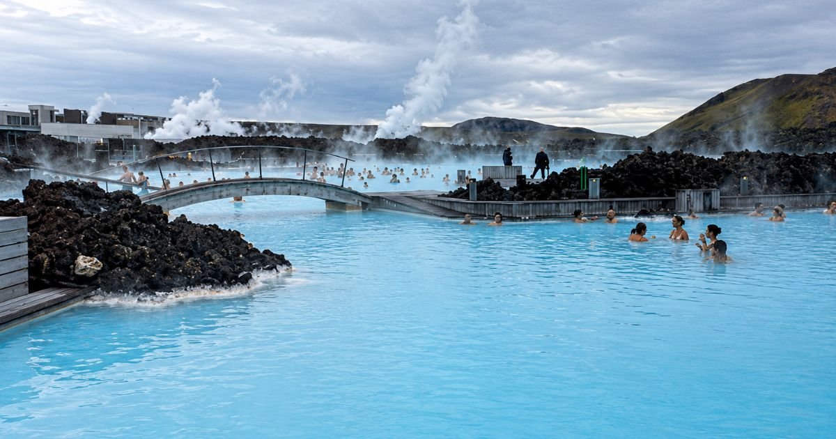 Islândia - águas termais na Blue Lagoon