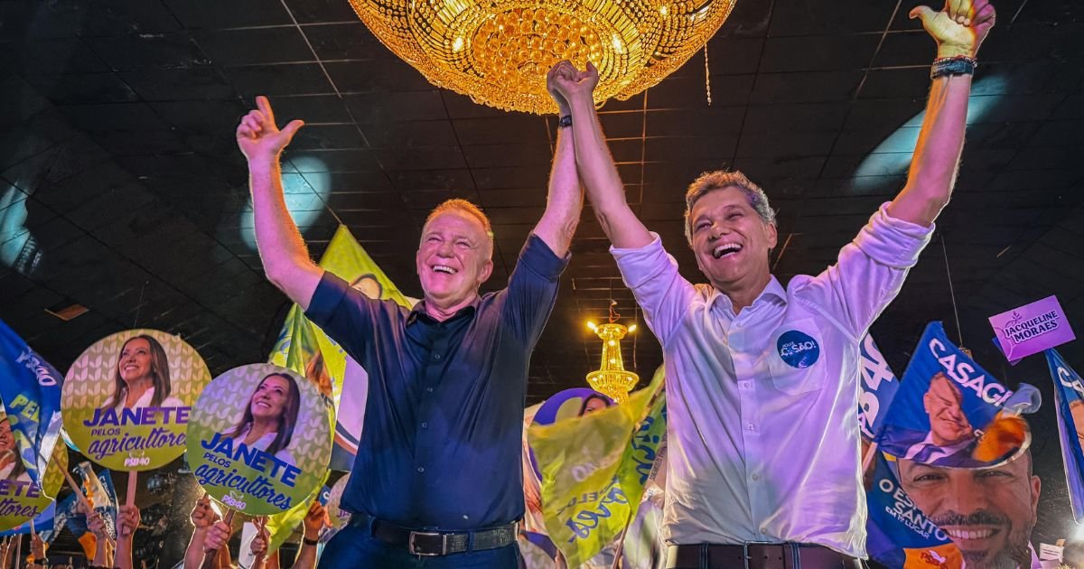 Renato Casagrande com o governador Ricardo Ferraço