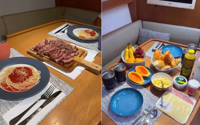 Quanto custa passar noite em um veleiro no ES com jantar e café da manhã?