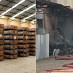 Como era e como ficou: incêndio destrói depósito do Tribunal de Justiça na Serra