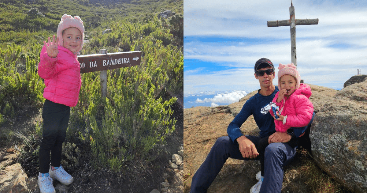 Aos 4 anos, criança chega ao topo do Pico da Bandeira; veja o vídeo