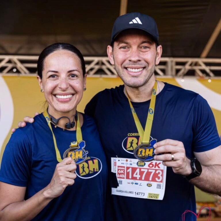 O casal Andressa Barcelos e Arnaldinho Borgo