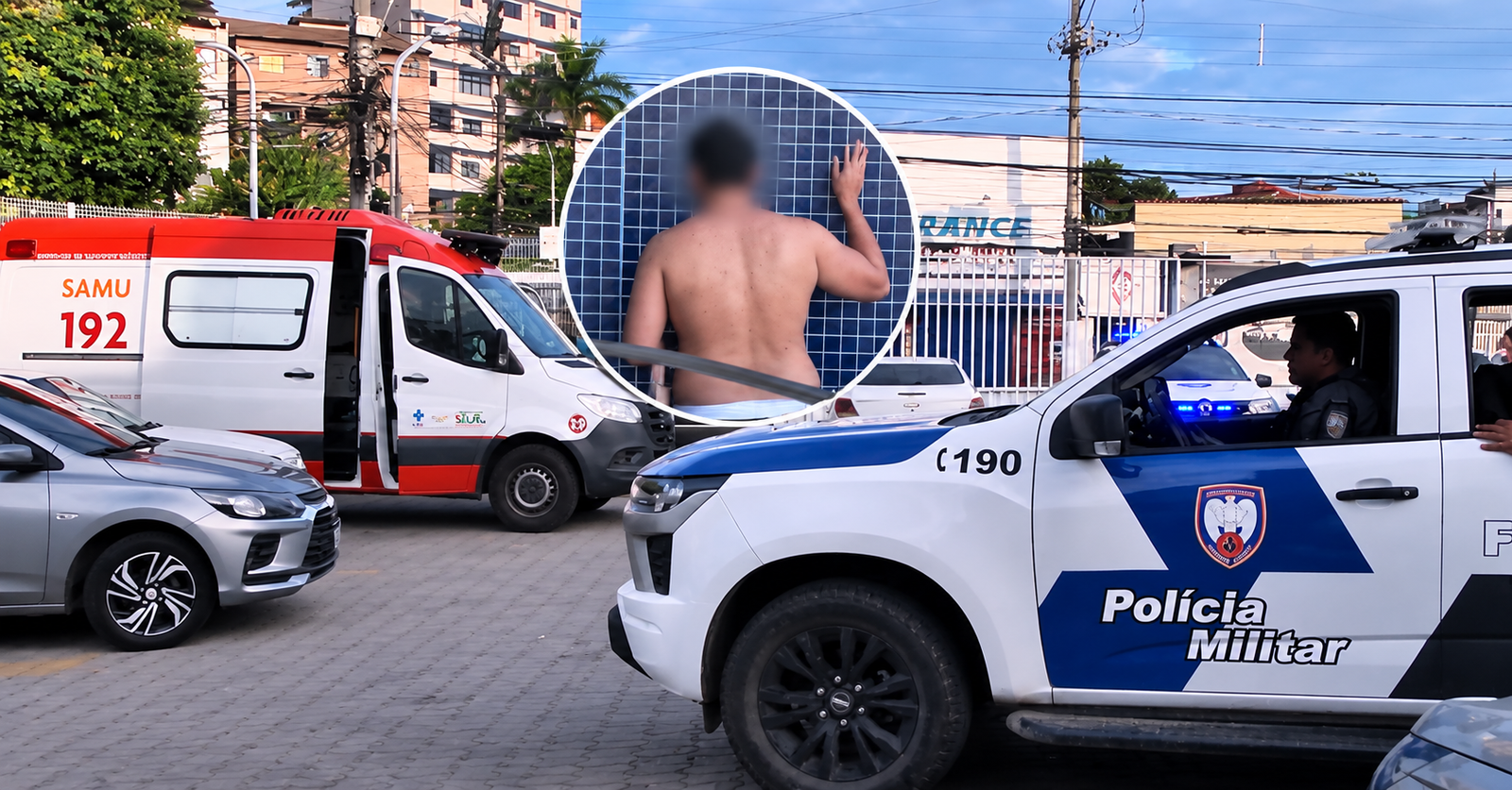 Homem invade ambulância, tira veículo do lugar e atrapalha socorro a idoso no ES