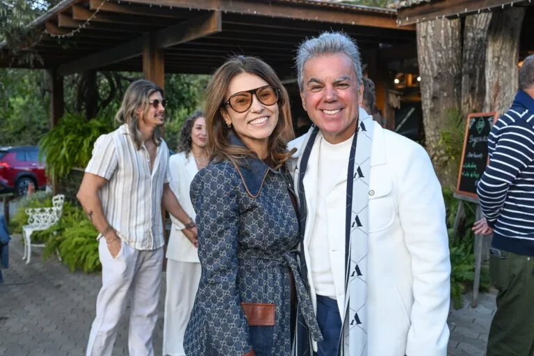 Os amigos Lucimar Soares e Ivan Aguilar