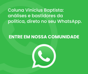 Banner da comunidade de WhatsApp da coluna Vinicius Baptista