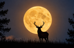 Lua do Veado - ilustrativa de inteligência artificial